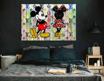 Toile Pop Art Mickey Mouse Pictures Wall Art - Format Paysage - 100 x 75 cm 4