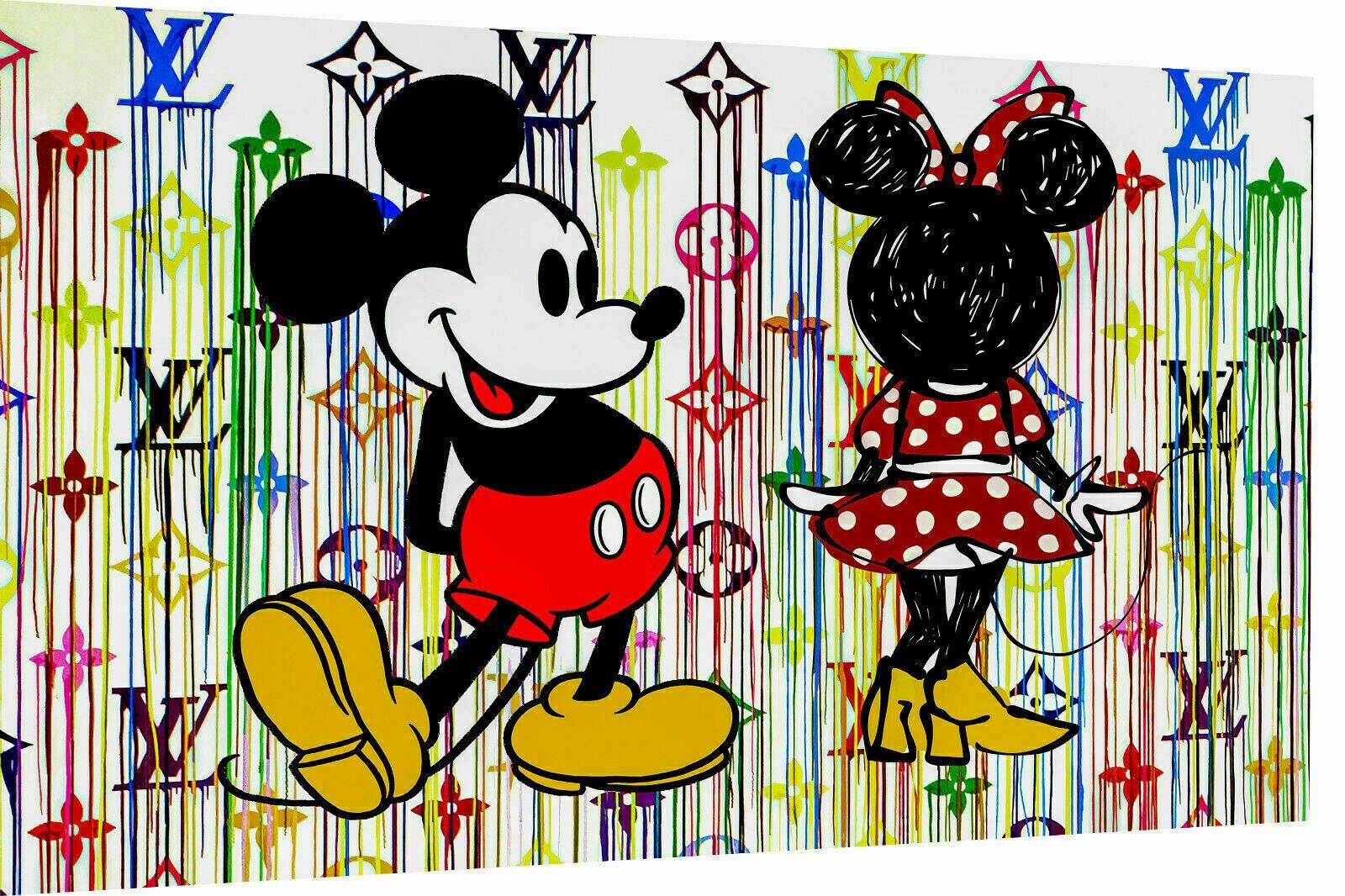 Tela Pop Art Topolino Quadri Wall Art - Formato Paesaggio - 120 x 90 cm