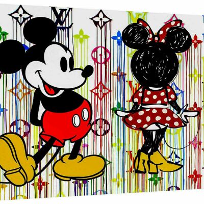 Leinwand Pop Art Micky Maus Bilder Wandbilder - Querformat - 150 x 100 cm