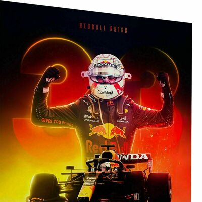 Leinwand F1 Formel1 Max Verstappen Bilder Wandbilder  - Hochformat - 40 x 30 cm