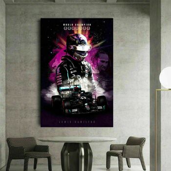 Toile F1 Formula 1 Lewis Hamilton Pictures Wall Art - Portrait - 120 x 80 cm 4