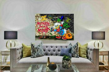 Buy wholesale Pop Art Donald Duck Money Canvas Pictures Wall Art -  Landscape Format - 180 x 100 cm
