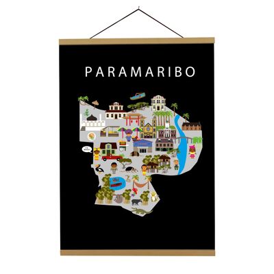 Map of Paramaribo