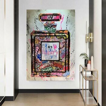 Tableaux sur toile d'art de luxe parfum pop art tableaux muraux - format portrait - 180 x 100 cm 4