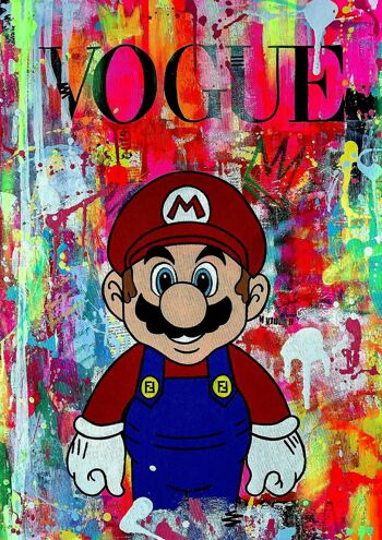 Pop Art Art Mario Kart Toile Tableaux Décoration Murale - Format Portrait - 90 x 60 cm 2