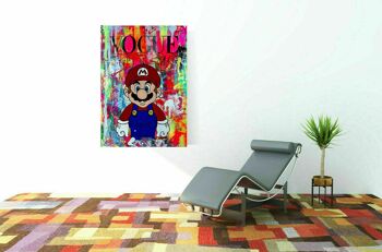 Pop Art Art Mario Kart Toile Tableaux Décoration Murale - Format Portrait - 90 x 60 cm 3