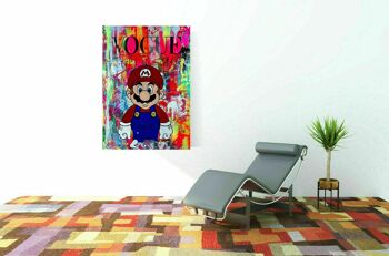 Pop Art Art Mario Kart Toile Tableaux Décoration Murale - Format Portrait - 120 x 80 cm 3