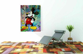 Pop Art Art Mickey Mouse Tableaux sur Toile Tableaux Muraux - Format Portrait - 40 x 30 cm 3