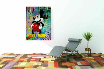 Pop Art Art Mickey Mouse Tableaux sur Toile Tableaux Muraux - Format Portrait - 120 x 90 cm 3