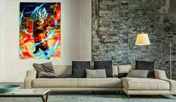 Dragon Ball Son Goku Dragon Ball Toile Murale - Format Portrait - 180 x 100 cm 4