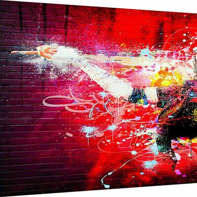 Abstrakt Michael Jackson Leinwand Bilder Wandbilder - Querformat - 150 x 100 cm