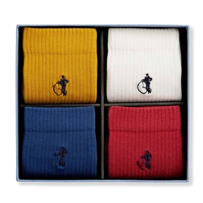 Simply Active Crew Collection 4 Pair box