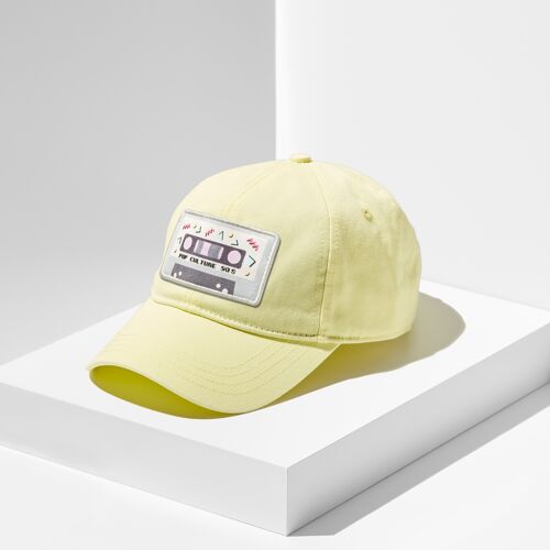 Dad Cap. Lemon Yellow.