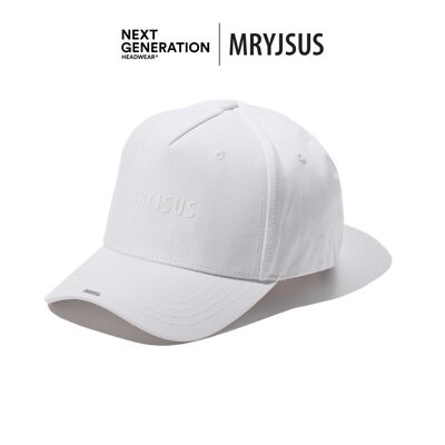 Casquette Trucker Full Cotton. Blanc brillant.