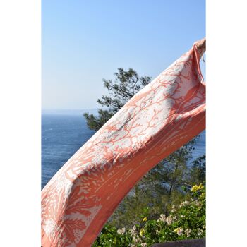 Fouta Anémone Corail 8