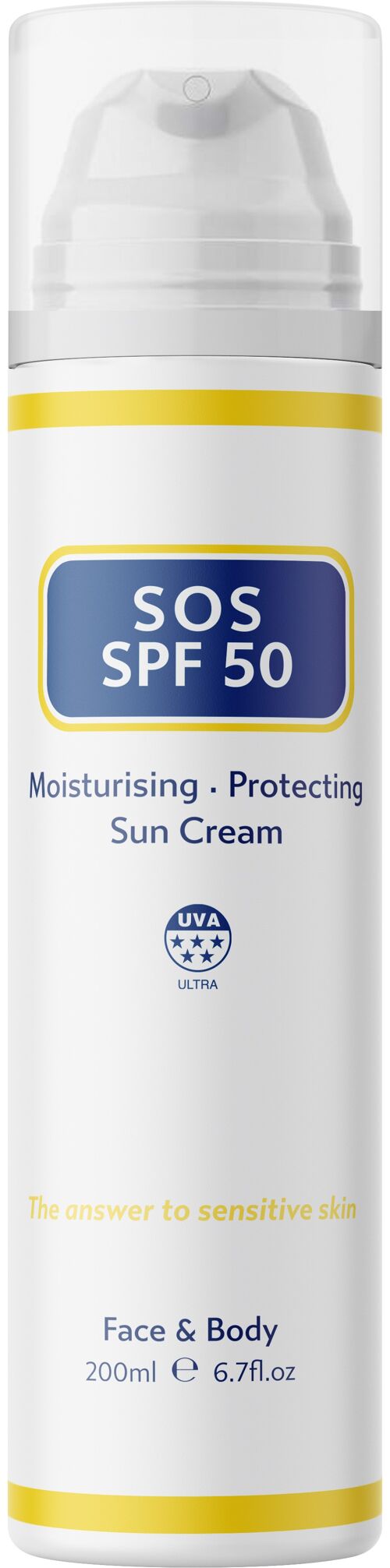 SOS SPF 50 Sun Cream 200ml