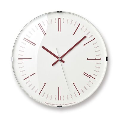 Wanduhr / rot zeichnen