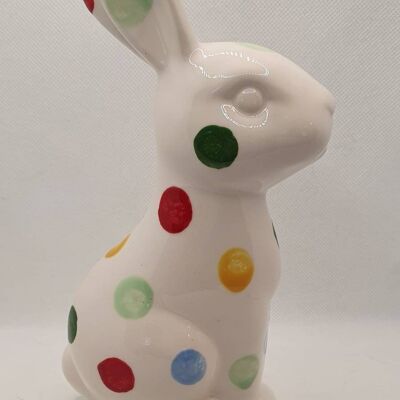 Polka Dot Rabbit - Bunny - Emma Bridgewater Inspired  - Polka Dot - Rabbit ornament - Easter Gift - Easter Bunny - Gift for Her
