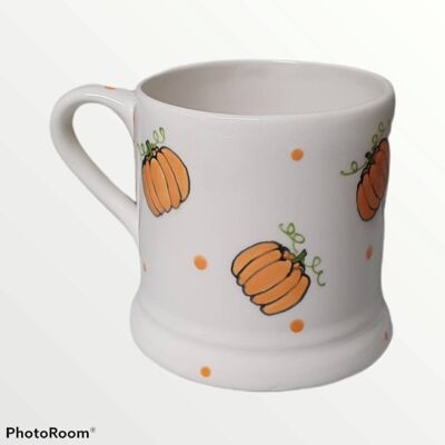 Handpainted- Pumpkin Mug - Halloween Mug - Fall Mug - Autumn Mug - Gift for Birthday - Pumpkins - Personalised Mug