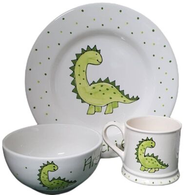 Dinosaur Mug - plate - bowl - Cup - Personalised Dinosaur- Personalised Mug - Boys Birthday- Girl Dinosaur - Childs Mug -  Fathers Day Mug