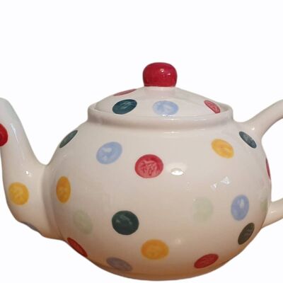 Bespoke Handpainted Teapot - Teapot - Personalised Teapot - Mothers Day Gift - Birthday Gift - Polka Dot Design, - emma bridgewater inspired