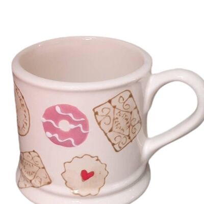 Biscuit Design Mug - Custard Cream - Party Ring - Digestive - Personalised Mug - Handpainted Mug - Biscuits - Jammy Dodger - Mothers Day