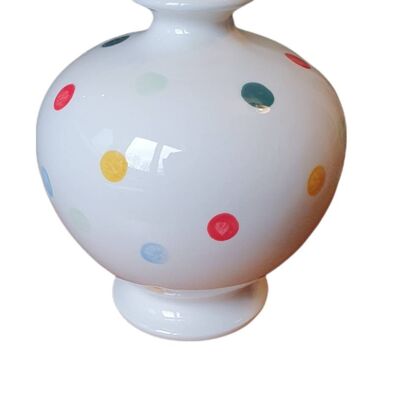 Savings Jar - Ceramic money Jar - Money Box - Bespoke - Custom Design - polka Dot - Christmas Gift  - Christening Gift  - Birthday