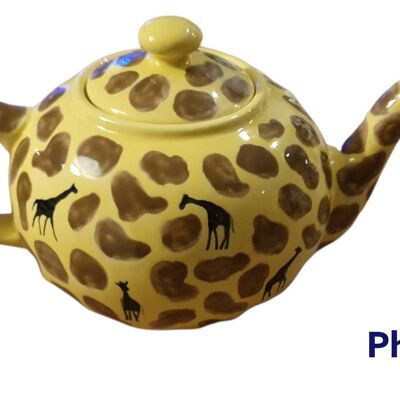 Handpainted Teapot - giraffe Teapot - giraffes - Teapot - Personalised Teapot - Mothers Day Gift - Birthday Gift - giraffe gift- New home