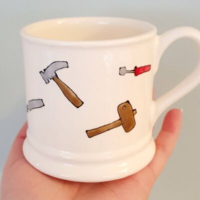 Handpainted Mug- Carpenter - Joinery Personalised - Gift for Dad- Teacher - Retirement  - Woodwork - Builder Mug - Fathers Day Mug - Grandpa