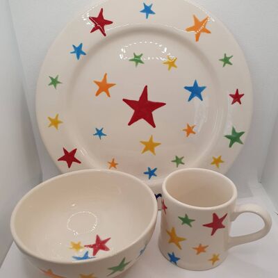 Star Design Plate set - Children's Dinner sets -  personalised plate - personalised mug- Easter - Birthday  personalised gift - childs gift