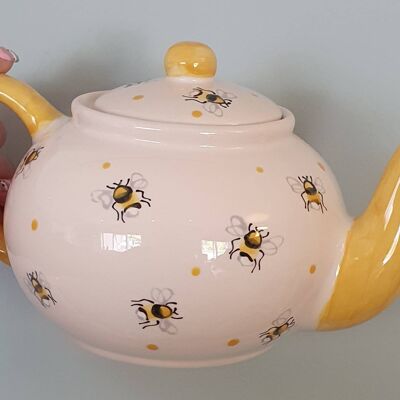 Handpainted Teapot - Bee Teapot - Bees - Teapot - Personalised Teapot - Mothers Day Gift - Birthday Gift - gift for grandparent - Tea lover