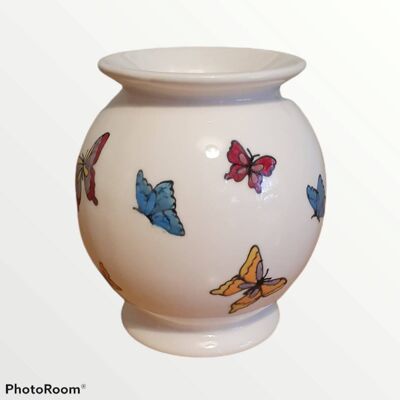 Handpainted - Oil Burner - Tealight - Wax Melt - Emma Bridgewater Inspired  - Gift for Mum - Nana Gift - Butterfly Oil Burner  - Butterfly