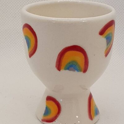 Personalised Egg Cups - Housewarming - Egg Cup - Ladybirds - Bees -  Handpainted - stars- polka dots- hearts - Easter - rainbows