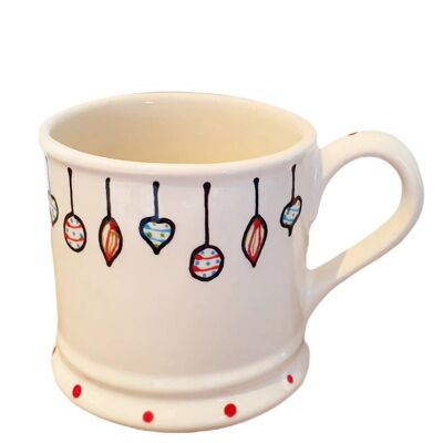 Bauble Mug - Christmas Mug- Childs Christmas Mug - Christmas eve Box - Xmas Mug - Christmas Mug- hot chocolate mug -  Gift for Her- Christm