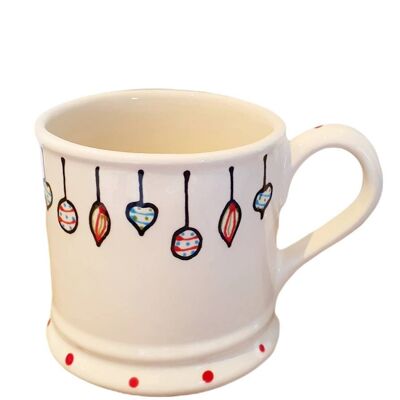 Bauble Mug - Christmas Mug- Childs Christmas Mug - Christmas eve Box - Xmas Mug - Christmas Mug- hot chocolate mug -  Gift for Her- Christm