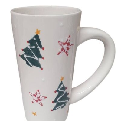 Christmas Latte Mug - Hot Chocolate  Mug - Christmas Mug - Christmas Gift  - Gift for Her - Birthday Gift  - Secret Santa - Festive Mug