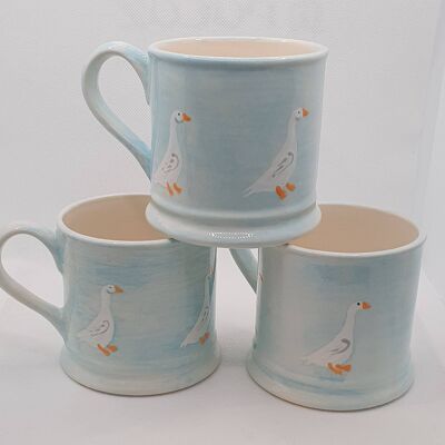 Handpainted Goose Mug - Geese - Goose - PGoose Mug - Gift for Farmer - Country Mug - Birthday Gift  - Christmas Gift - Handpainted Mug