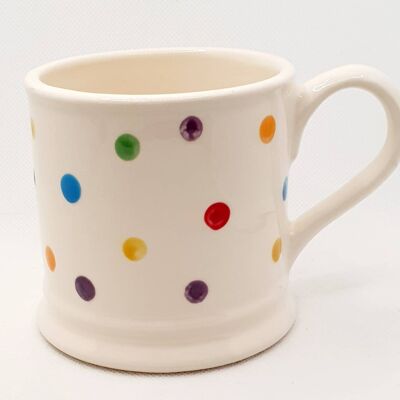 Handpainted - polka Dot Mug - Emma Bridgewater Inspired - New Home Gift  - ceramic mug - gift for her - mum mug - Personalised  - Christmas