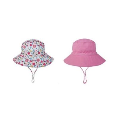 Sun hats - Pink and flowers