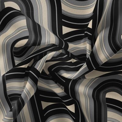 REBEL KNIT ONYX: Velvet Fabric (per metre) - A5 Sample