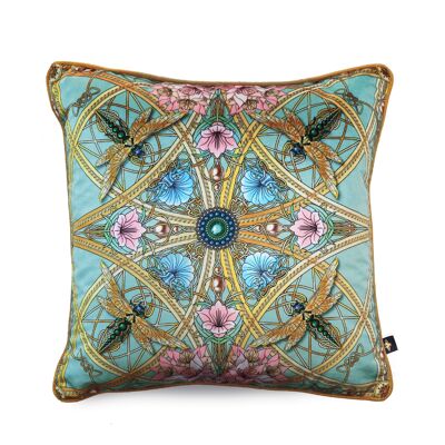 ZELLANDINE AQUA: velvet cushion - Cover Only