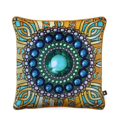 ZELLANDINE'S EMERALD BROOCH: velvet cushion - Cover Only