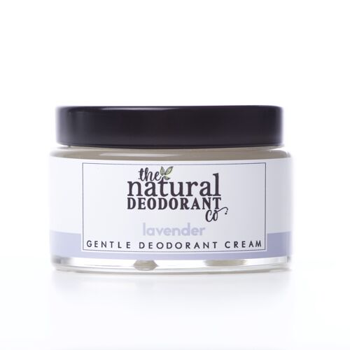 Gentle Deodorant Cream Lavender 55g - Aluminium Free, Plastic Free, Vegan