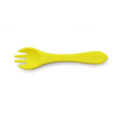 Silicone fork yellow