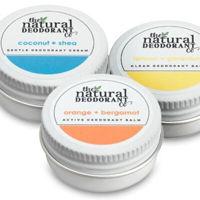 Clean Deodorant Balm Limone e Geranio Mini 10g - Senza Alluminio, Senza Plastica, Vegano