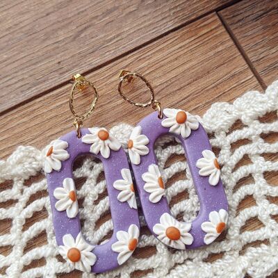 Pendientes BRIDGERTON - MORADO