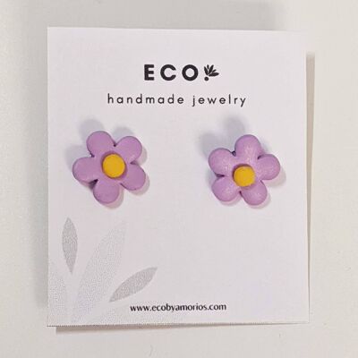 Pendientes MINI FLOR - LILA