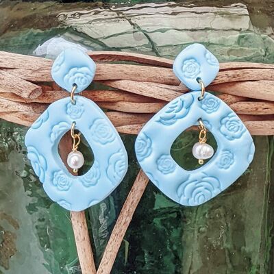 Pendientes ROSE - CELESTE