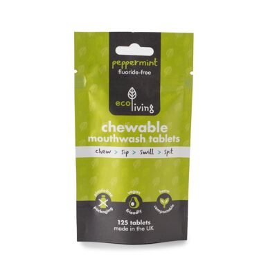 Chewable Mouthwash Tablets - MINT Fluoride Free - 10000 BULK Tablets