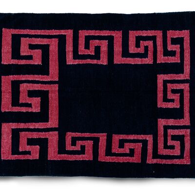 Inca patterned rug (Pink)